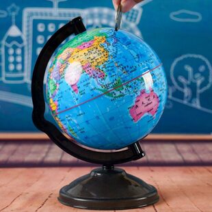 不明显的存钱罐存私房钱神器迷你地球仪儿童男孩女孩储蓄罐储钱罐