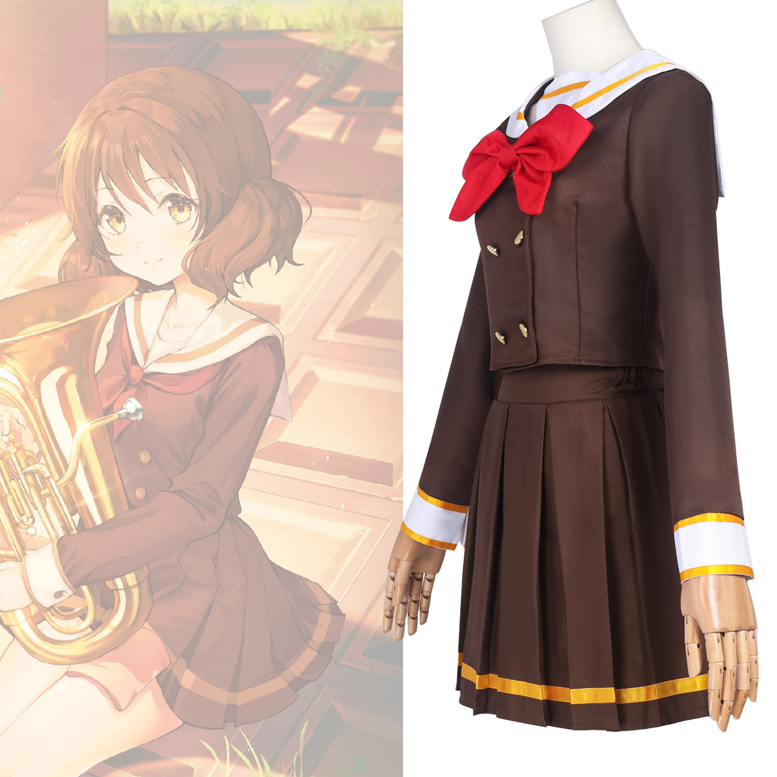 吹响吧上低音号cos黄前久美子JK水手服悠风号高坂丽奈cos
