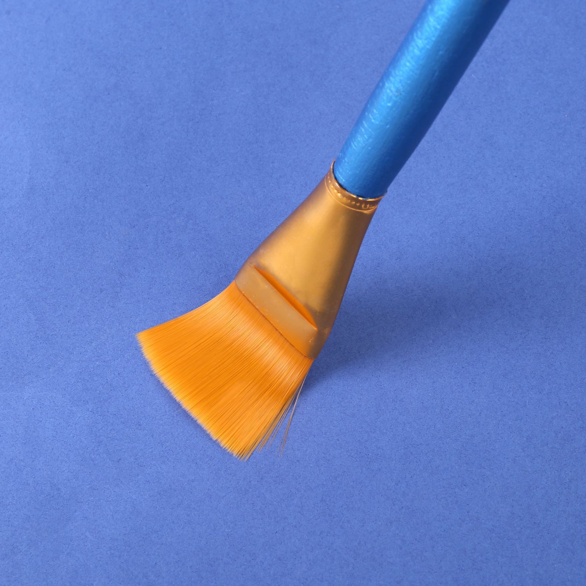 现货丙烯画笔油画笔 方头水彩笔平头尼龙毛实木笔 学生用笔