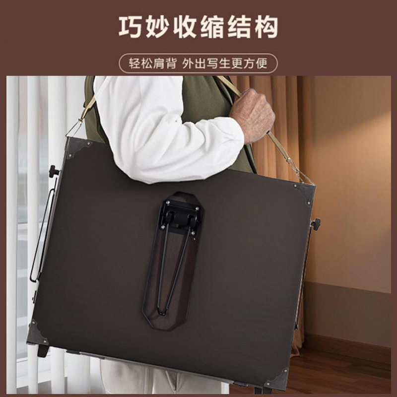 金属铝合金意大利画箱美术专业多功能折叠写生画架写生手提油画箱