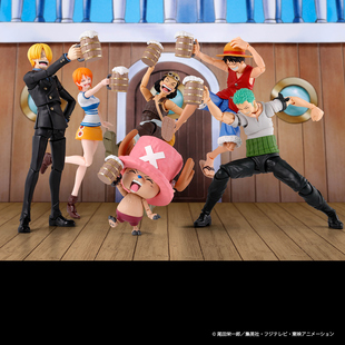 万代 SHF 海贼王 宴会配件套装 草帽一伙