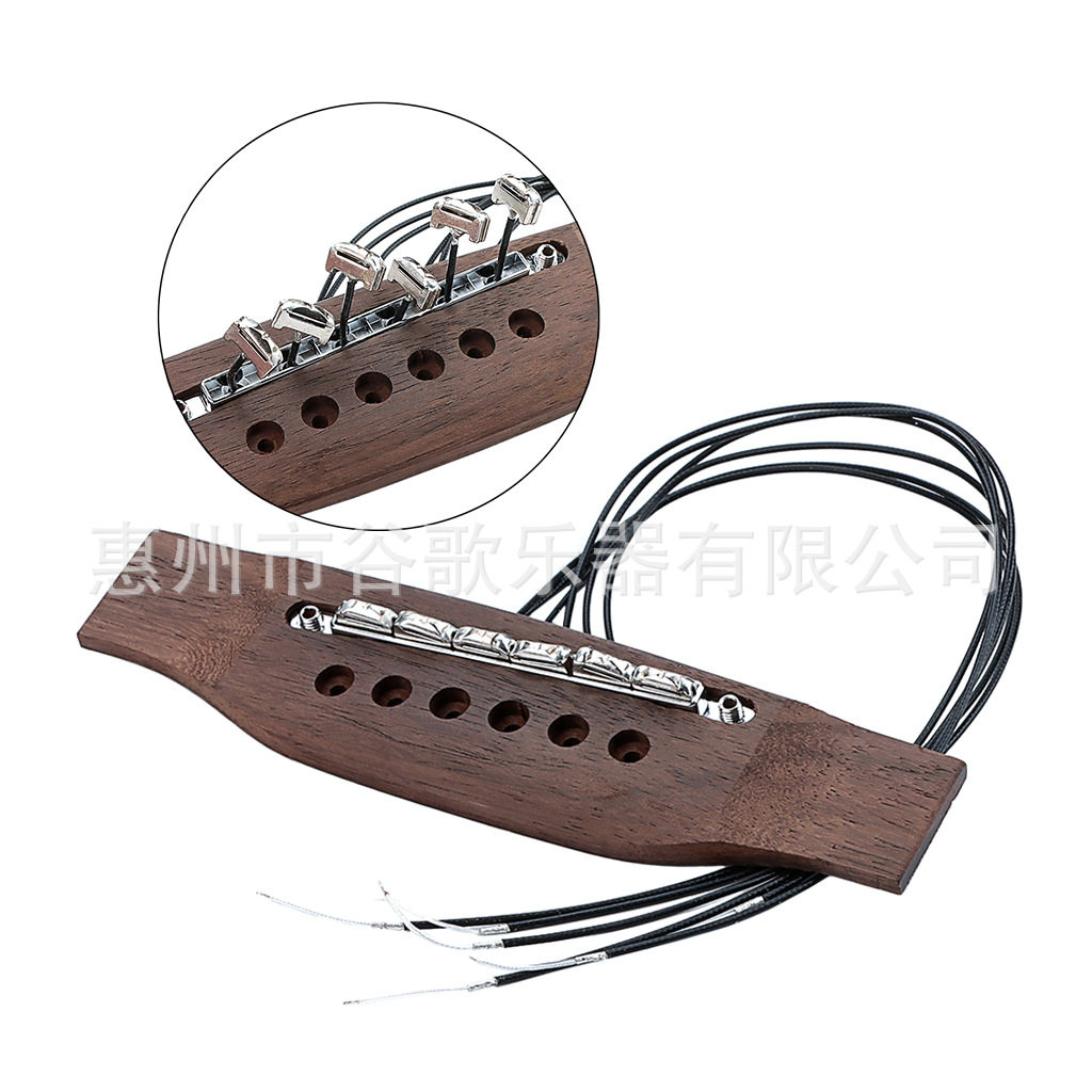 乐器配件   民谣吉他拾音器  黑色主动式动感民谣吉他拾音器套装