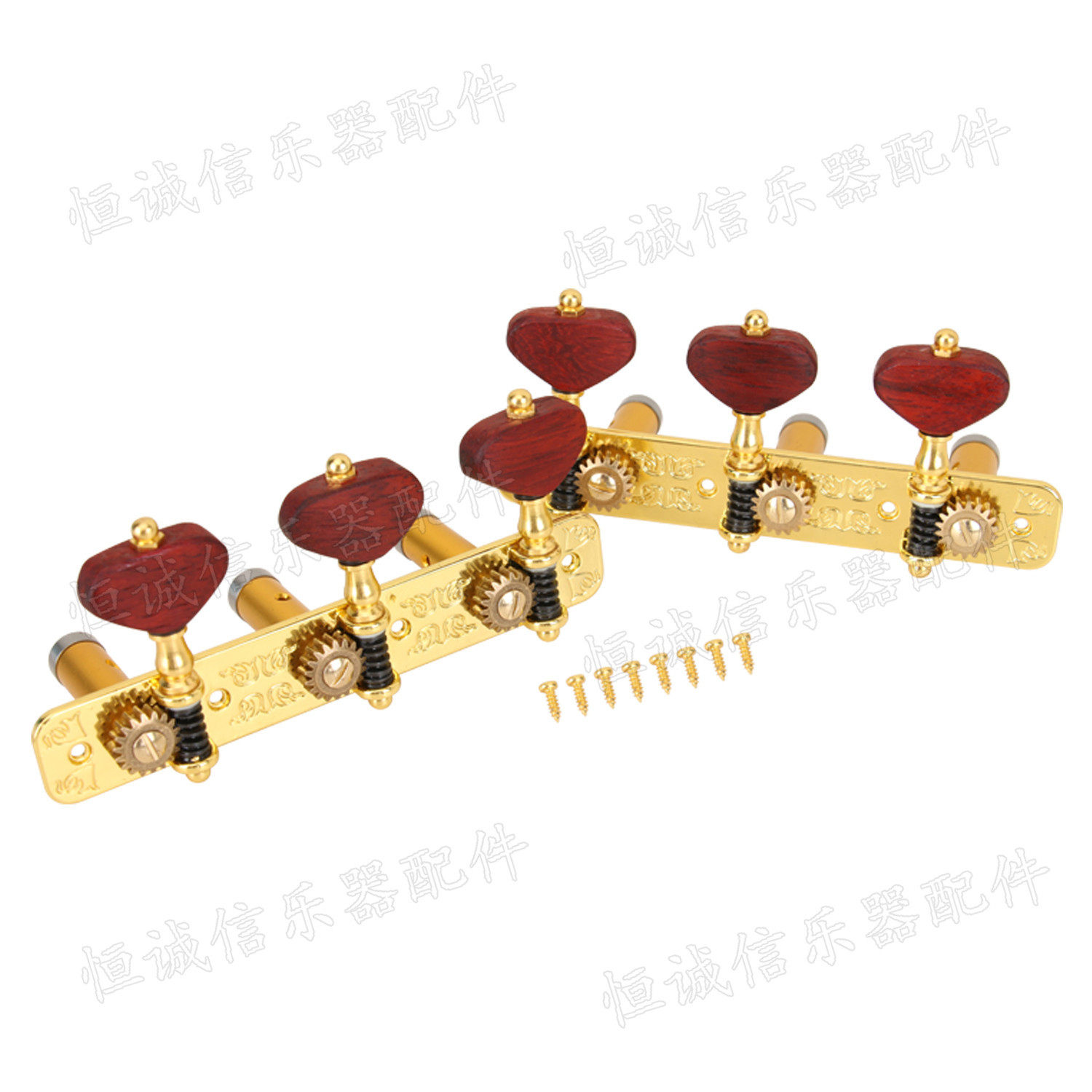 木吉他配件 弦钮 古典木吉他弦钮 三联红花梨琴旋钮 弦准轴旋钮