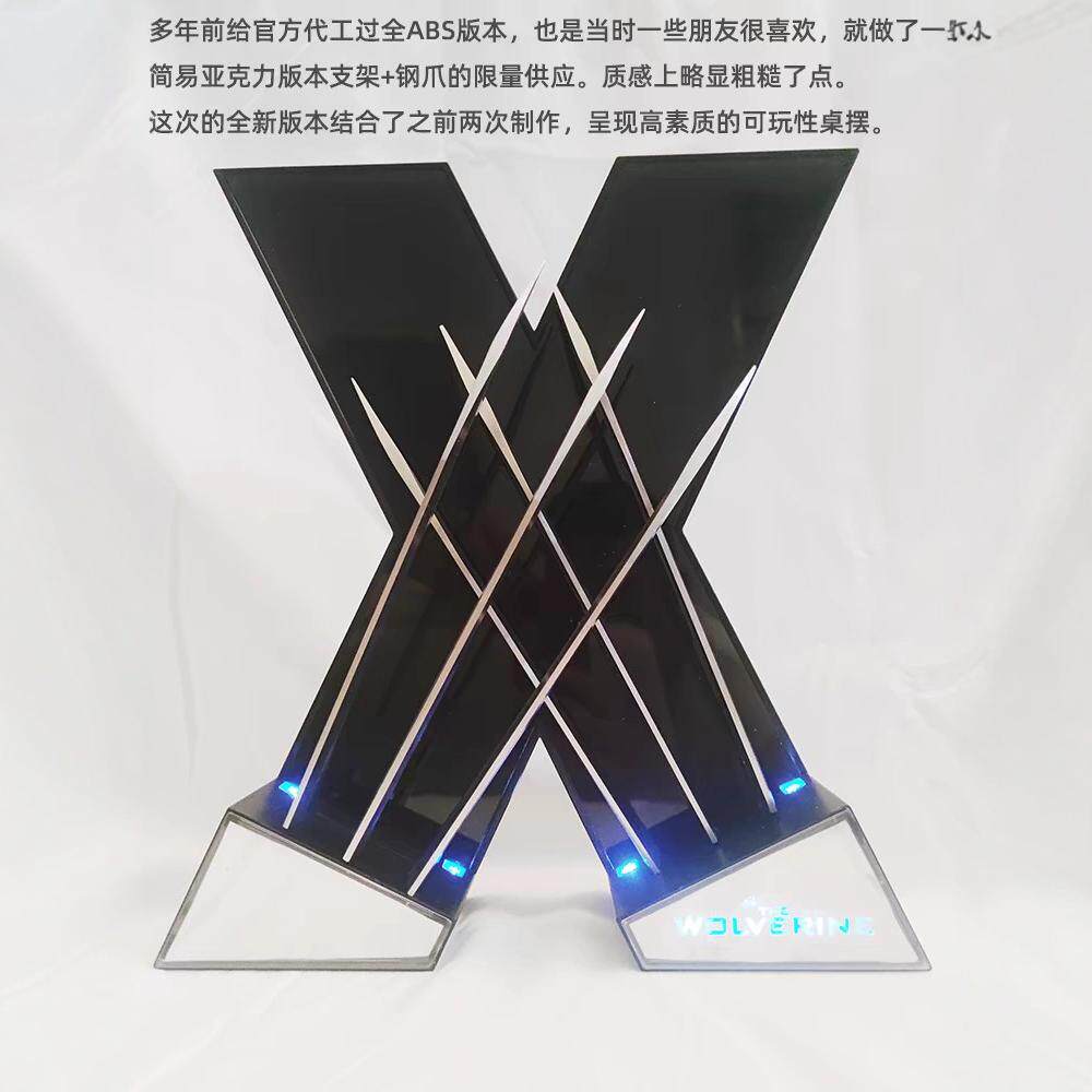 HCMY金刚狼钢爪可穿戴狼叔爪子X战警塑料COS死侍与金刚狼桌面