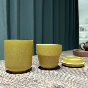 宜兴紫砂快客杯 泡茶一人一杯随身喝功夫茶杯160cc 黄金段泥便携式