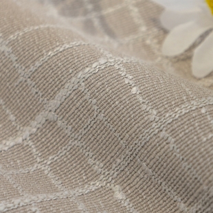 棉麻桌布简约现代耐脏实用茶几茶座餐桌盖巾O布轻奢格子圆桌个性