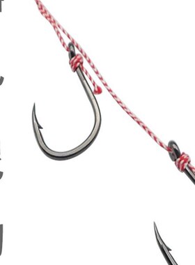 炎症限制线双钩Iseni钩铁x板双钩船钓鱼系子线双钩胡子人橡胶线钩