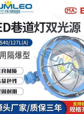 DGS40/127L(A)矿用隔爆型LED巷道灯双光源 LED防爆投光灯
