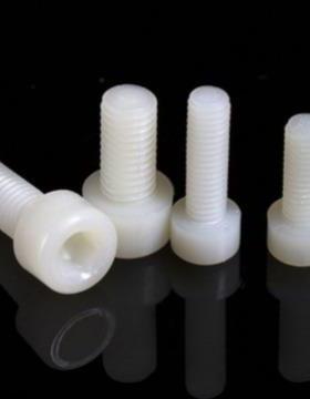 GB70.1(DIN912) 螺丝 M8 圆柱头非滚花 内六角 尼龙PA66白色