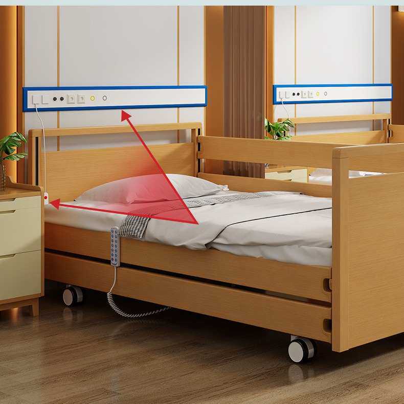 现代适老家具老年单人床机构养老院敬老院实木自理护理床