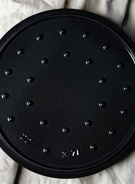 Ruffey珐h琅铸铁锅 蓝色圆形炖锅焖烧锅煲汤锅多功能锅电磁炉锅