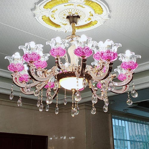 欧式水晶吊灯奢华大气客厅餐厅卧室锌合金蜡烛大厅别墅法式灯具饰