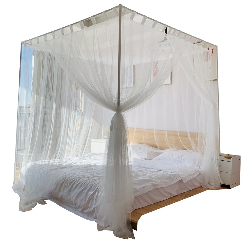 A类定制加大尺寸老式穿杆公主风宫廷蚊帐1.8m床1.5米1.2三开门纹