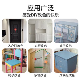 木漆水性木器漆家具翻新漆入户门改色H油漆免漆板衣柜油漆地板清