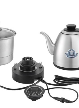 全太太岩板茶桌茶台茶几隔空烧水壶三孔茶壶全自动上水壶电磁炉