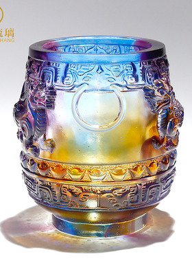 琉璃貔貅笔筒创意时尚桌面摆件办公室高档老板送领导升职生日礼物