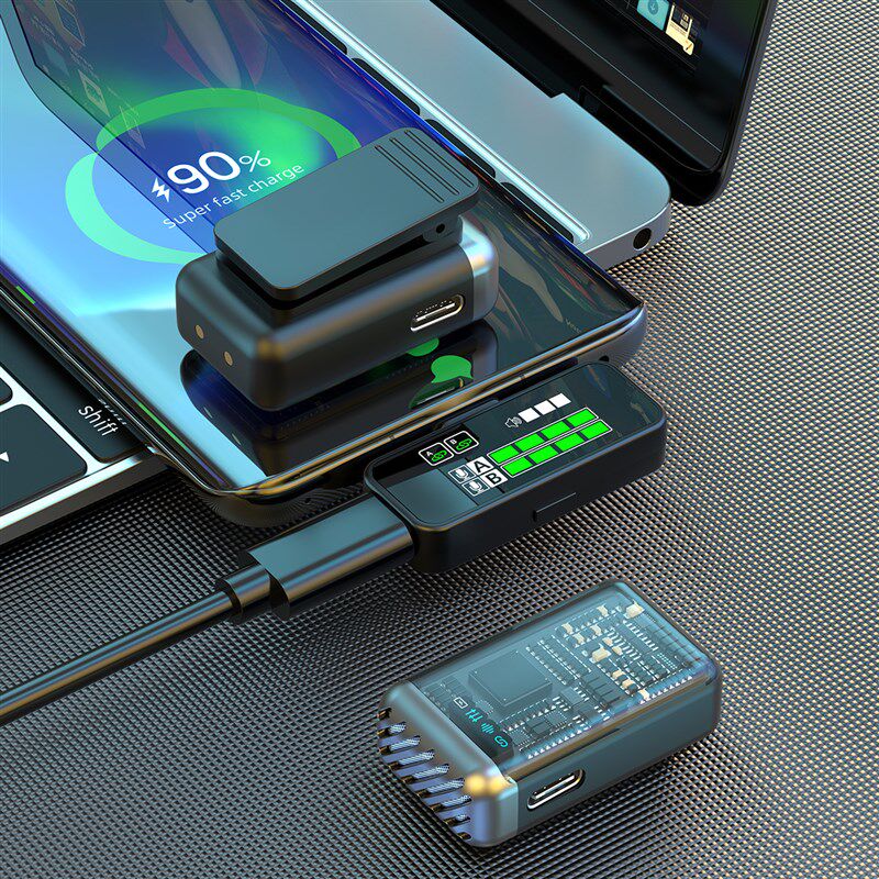 无线领夹式麦克风一拖二带充电仓户外手机直播收音降噪夹领式拾音