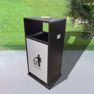 户外不锈钢垃圾桶定制景区公园高档售楼部小区室外不锈钢果皮箱