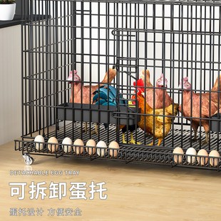 鸡笼子家用室内室外下蛋养鸡笼鸡窝鸡舍鸭笼折叠养殖笼鸡笼蛋托笼