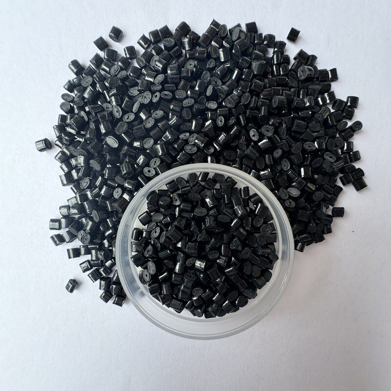 黑色PC/ABS合金阻燃防火V0环保再生料充电器电源外壳抽粒塑料颗粒
