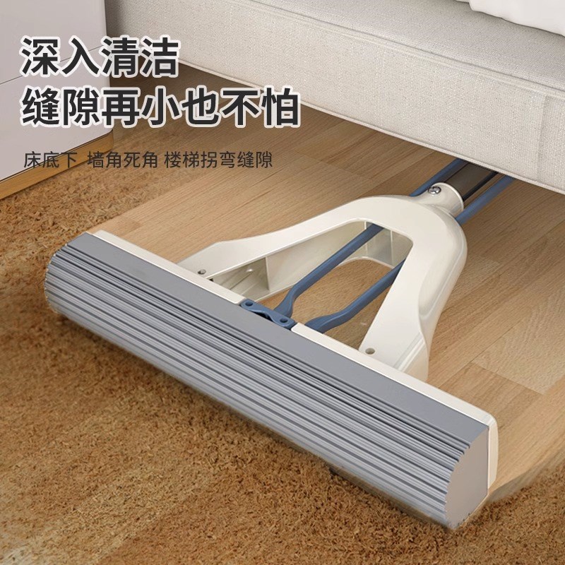 海绵拖把吸水海绵头胶棉拖把家用y一拖净免手洗对折式挤水2023新