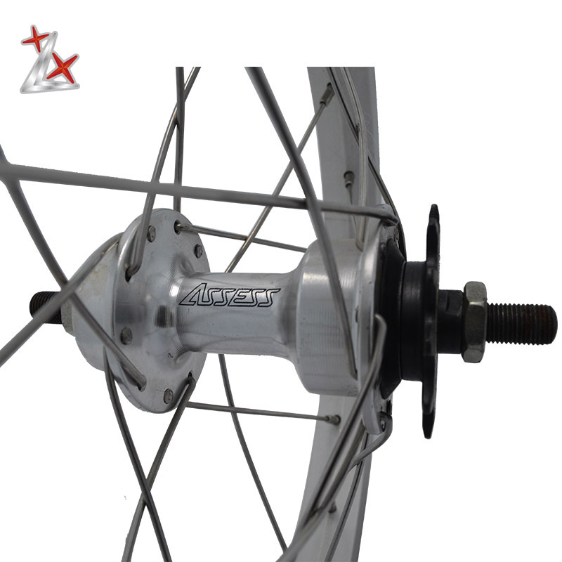 14寸折叠自行车轮组铝合金单层车圈V刹单速小轮径车圈轮圈轮毂