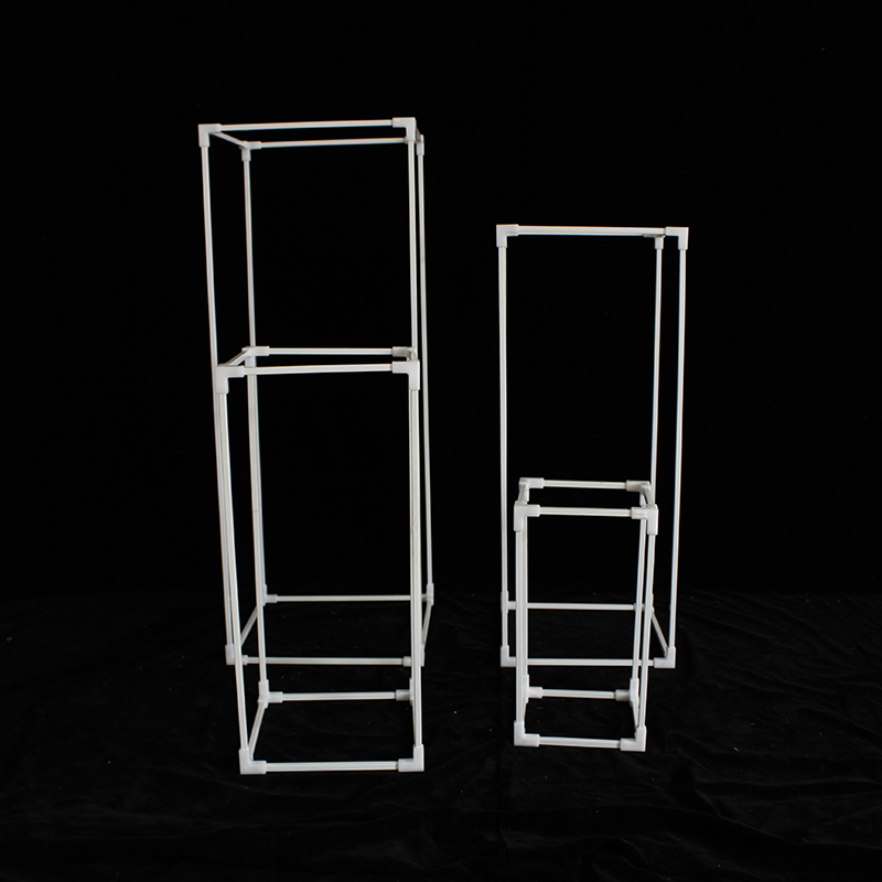 2021新款森系婚庆道具t方框铁艺几何路引金色T台方形路引钻石路引