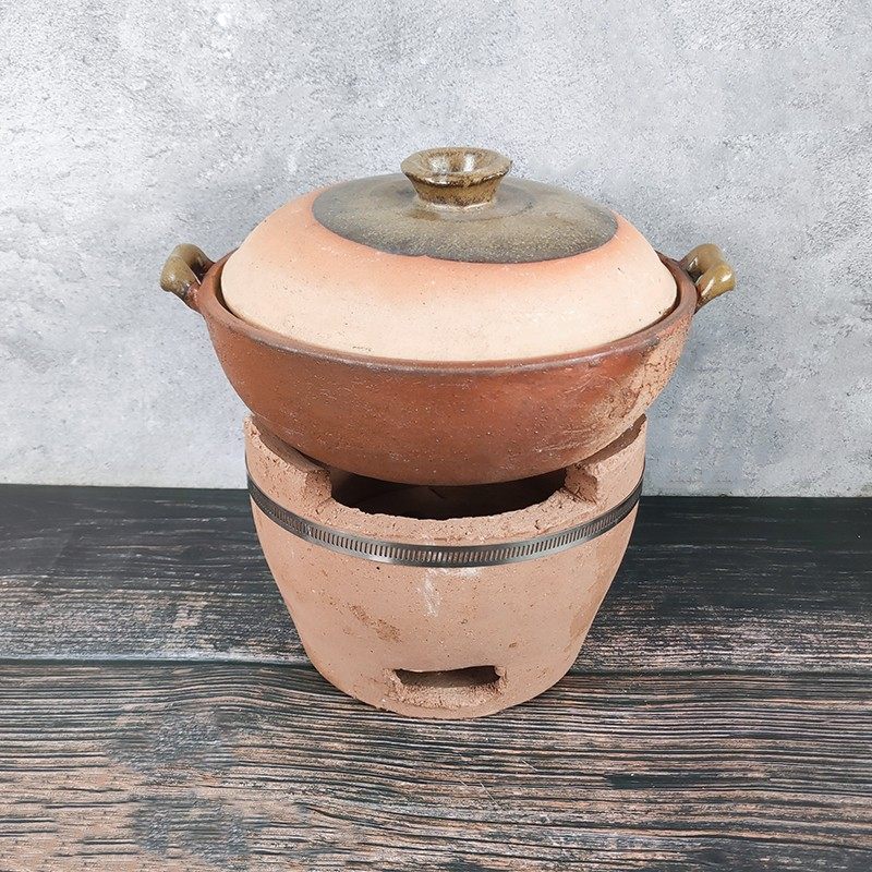 小炭炉家用老式炭火炉木炭火锅碳炉陶炉泥炉瓦片烧烤炉打边炉商用