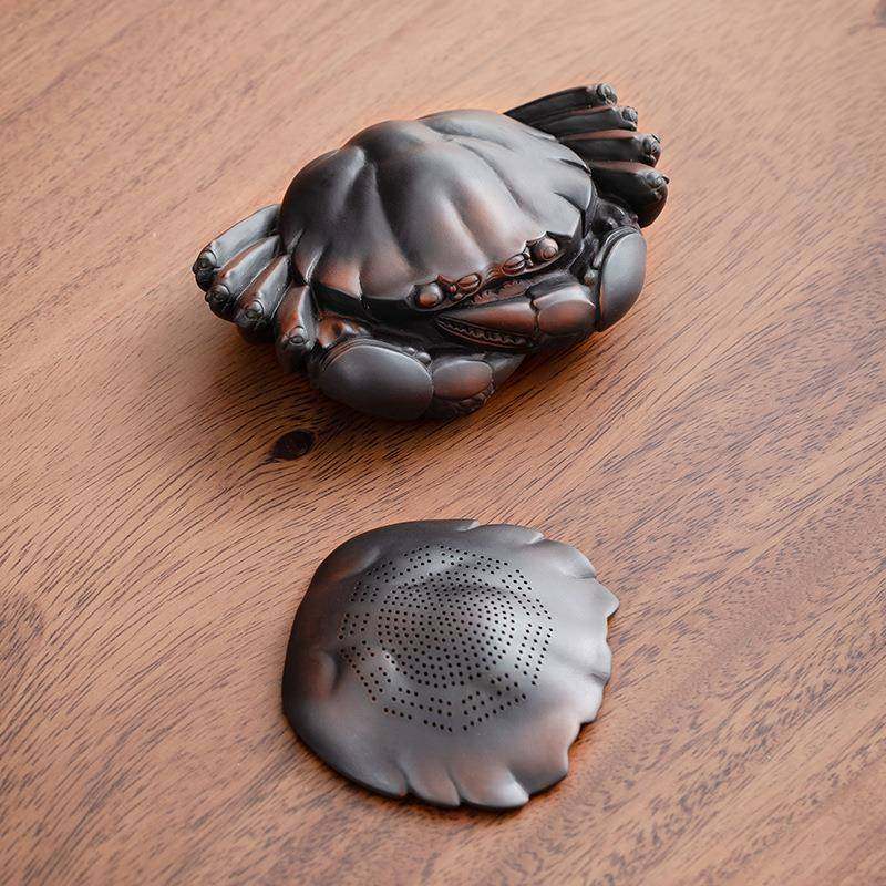 紫陶手工螃蟹复古茶宠乌龟摆件过滤器紫陶茶漏乌龟陶瓷茶盖置,纺织面料/辅料/配套,纺织机械配件,淘宝优惠券,粉丝福利购,淘宝优惠卷