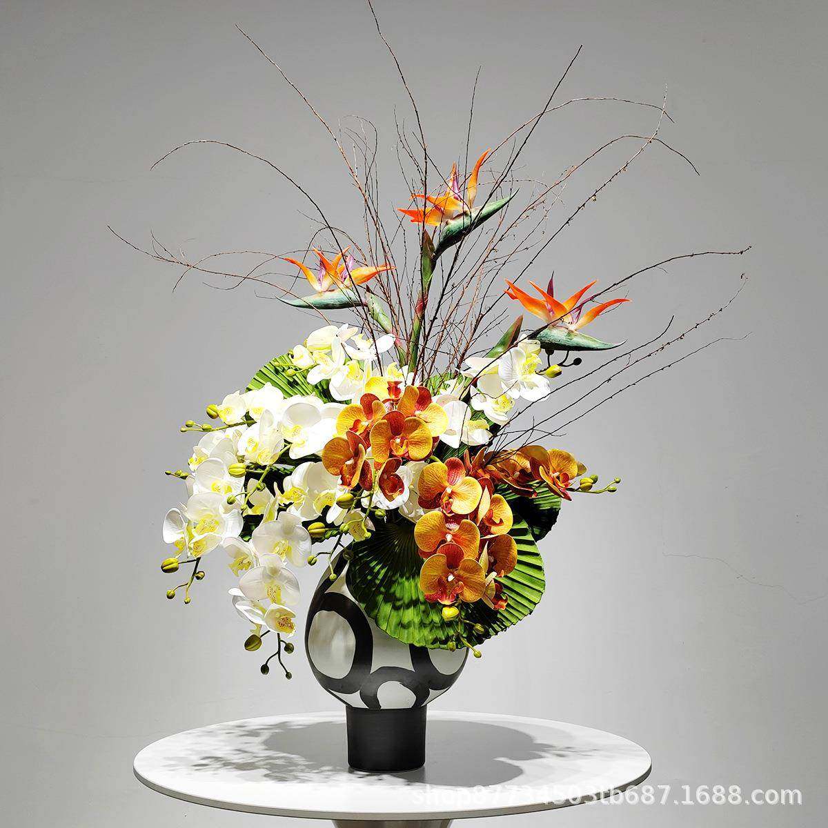 新中式仿真花艺样板间餐厅茶几茶室软装桌面摆件仿真植物盆景装饰,收纳整理,烫衣板及配件,淘宝优惠券,粉丝福利购,淘宝优惠卷