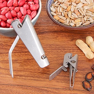 剥松子工具不锈钢开松子家用自动回弹夹松子钳自动开壳器