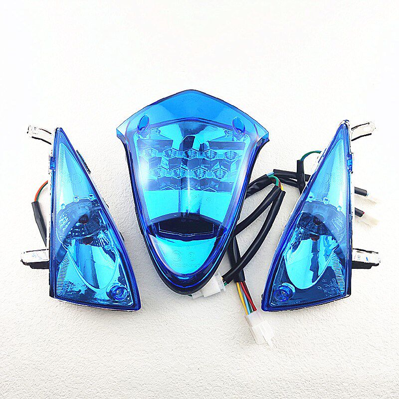 摩托车配件鬼火一代尾灯总成后转向灯总成刹车灯转弯灯泡雾灯