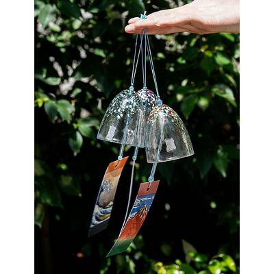 月夜野工房/锥形玻璃风铃