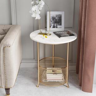 轻奢边几简约现代小茶几创意客厅沙发边柜阳台角几北欧置物小圆桌