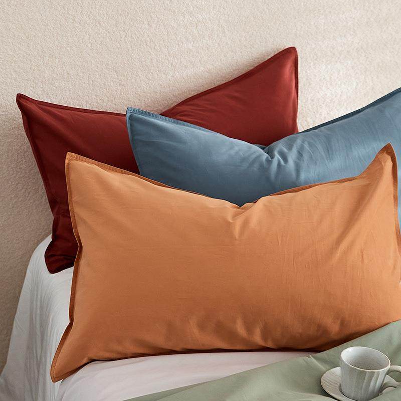 细腻柔软丨100支磨毛长绒棉枕套一对纯棉全棉枕头套48*74cm一对