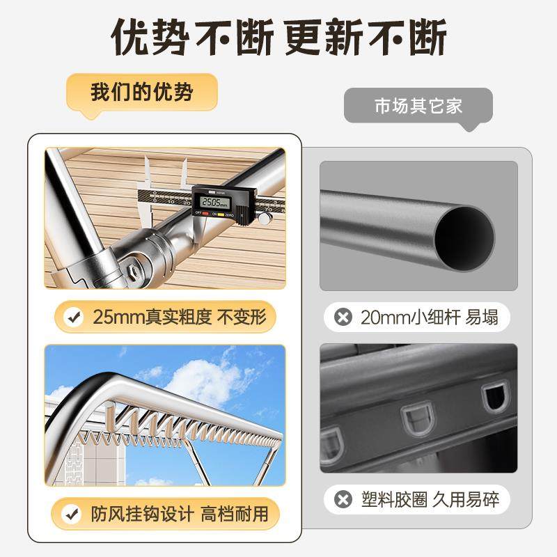 晾衣架落地折叠室内室外阳台家用伸缩户外凉衣架子晒被子帮菊,收纳整理,烫衣板及配件,淘宝优惠券,粉丝福利购,淘宝优惠卷