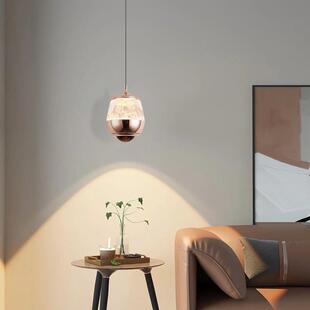 意式 极简床头可升降触摸艺术雪山小吊灯吧台设计师卧室餐厅氛围灯