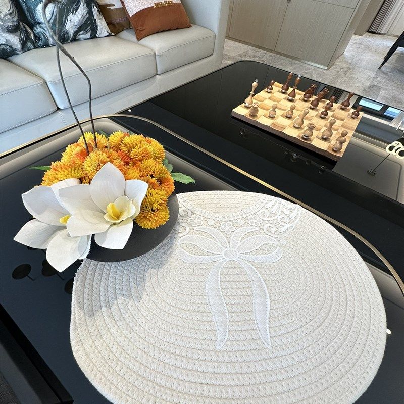 加厚西餐餐桌垫隔热垫欧式防烫餐垫棉线编织盘垫杯垫桌面锅垫,居家布艺,餐垫,淘宝优惠券,粉丝福利购,淘宝优惠卷