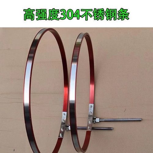 通用不锈钢鱼护口圈万向实心地插一体定位加厚渔护配件手工垂钓