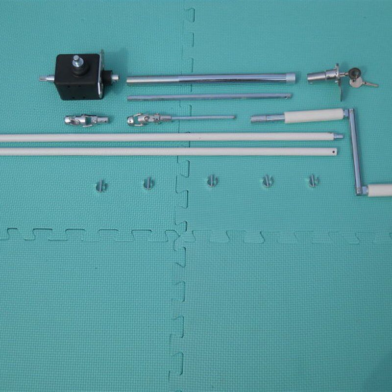 双向穿墙手摇杆装置内装卷帘门管状电机停电手动摇杆万向手摇柄
