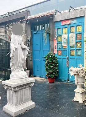 大型欧式人c物雕像摆件艺术品慈悲母亲复古怀旧酒吧密室雕塑装饰