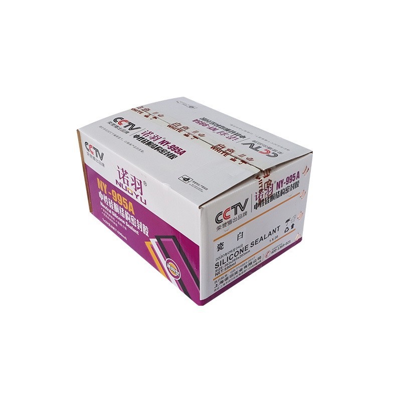诺羽995A中性硅酮结构胶外墙门窗专用玻璃胶防水防霉厨卫黑色密封