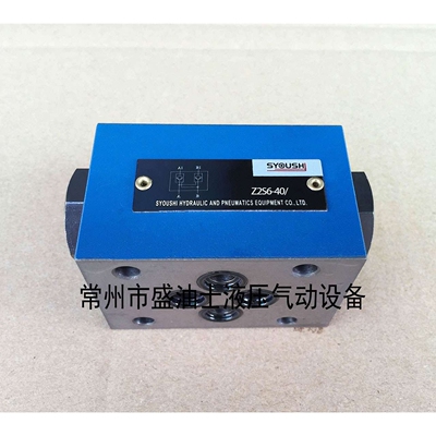 SYOUSHI液压液控单向阀Z2S6-40B Z2S6B-40B现货保压阀质保一年