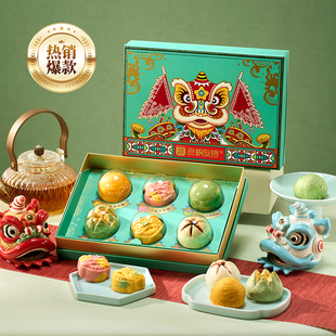 良枫友信好狮连连年货特产伴手礼春节新年礼盒点心送礼