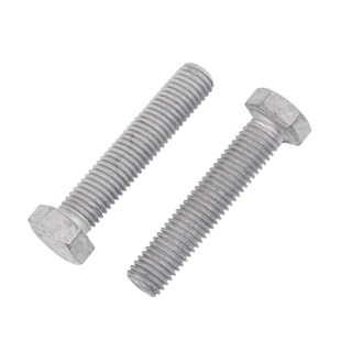 4.8级热镀锌外六角m螺丝热浸锌螺栓M6M8M10 M36光伏电力六角螺丝