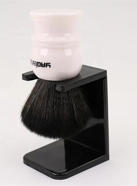 YAQI 黑色亚克力剃须刷架 剃须套装男士K刮胡剃须泡沫刷刮胡刷支