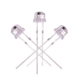 工厂f5草帽七彩慢闪led灯珠超高亮透明短脚自闪5mm全彩rgb