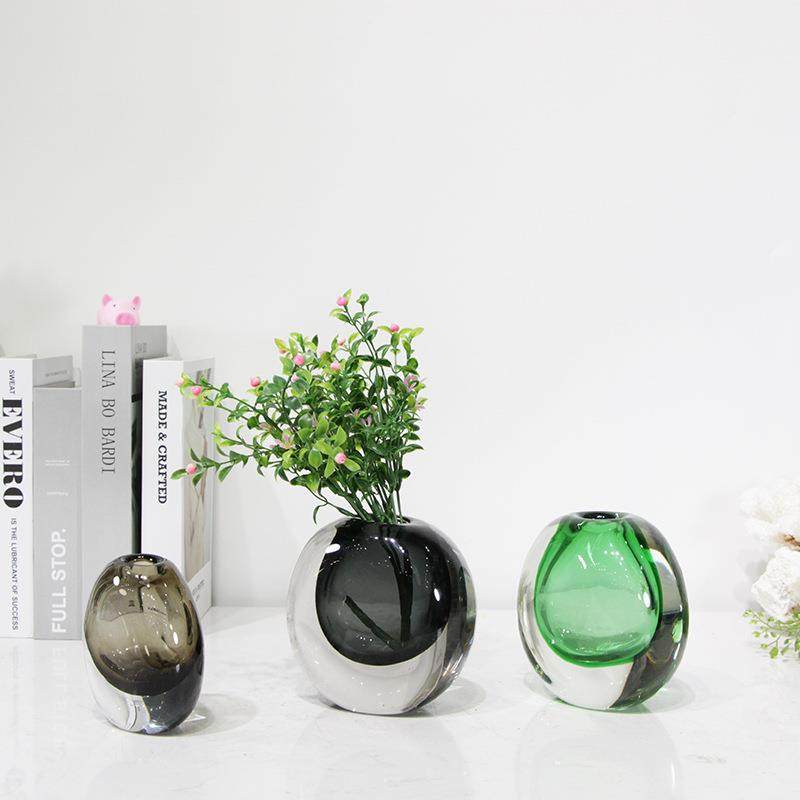 简约北欧创意小巧厚水晶玻璃花瓶花器样板房家居软装饰品摆件,清洗/食品/商业设备,风口/风叶/风机配件,淘宝优惠券,粉丝福利购,淘宝优惠卷