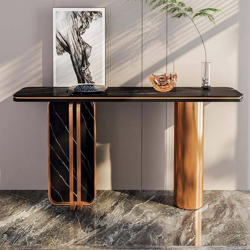 现代轻奢超窄入户玄关桌靠墙高端装饰新中式端景台不锈钢岩板条案,清洗/食品/商业设备,风口/风叶/风机配件,淘宝优惠券,粉丝福利购,淘宝优惠卷