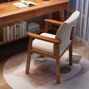 实木风双人阳台休闲椅北欧小户型客厅单人椅普金木头椅性价比爆款